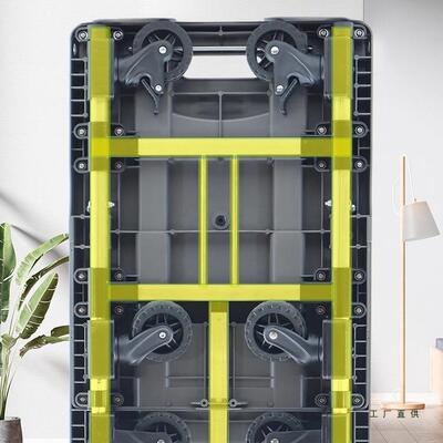 折叠车小推买车推拉两F97MM9MH用小拖车搬运平板车全菜拉货车手拉