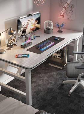 电脑桌竞式简约家用书桌室桌子XTG台学习写字台办公桌简易双卧人