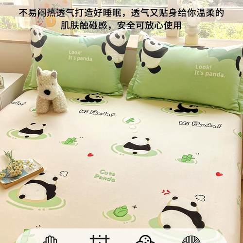 纯棉床笠单件床罩儿LTQ童女孩床垫套保护男罩床单宿舍2人205新款
