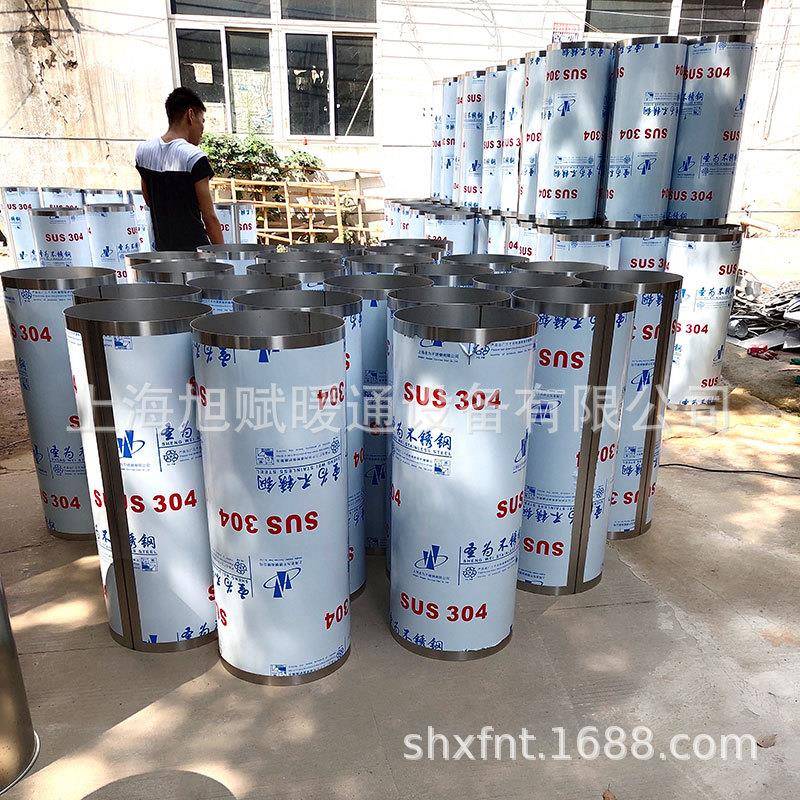 304不锈钢风管耐高温烟通道烟烟管囱排风管配排KQU件弯头三耐腐管