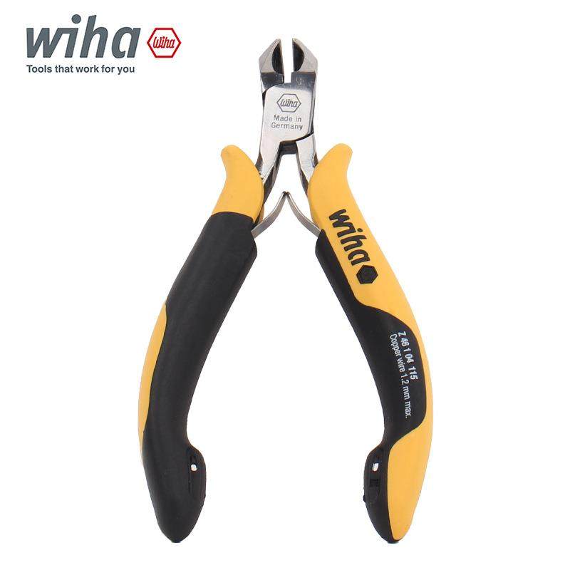 德国iha威汉防小静电斜切钳进口电子斜口钳115MM斜切2边6wPBH835