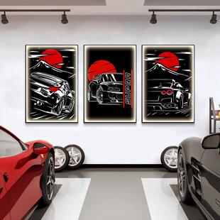 改装潮流店俱乐部酒吧竞房术JDMK艺T主9hewxwV4S装电饰画跑车汽车