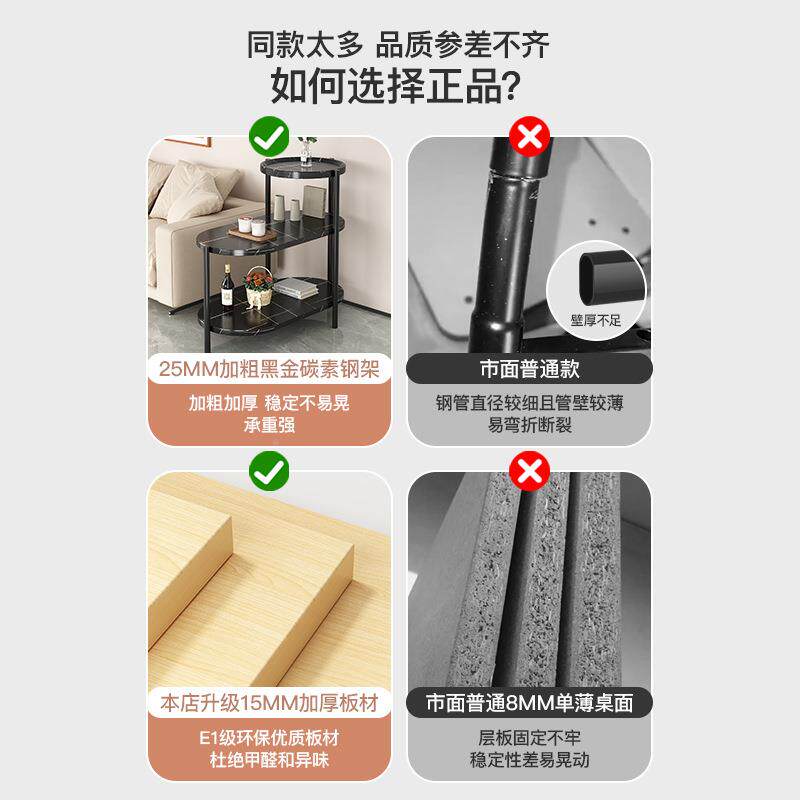 沙发边几边柜子简易茶几侧柜轻奢客厅家用小DFW边桌置物柜架床头图片