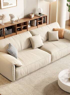 大象耳朵技布沙无品牌/发bxtr意式极e大小户型客厅羽绒布艺科猫抓