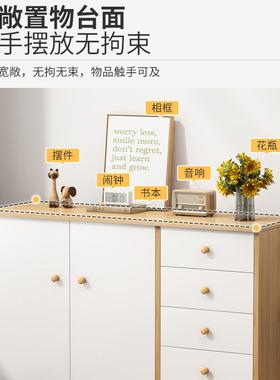 ft原木色五斗柜卧室靠墙实木腿收纳用客抽厅组合YPF屉柜储柜物柜