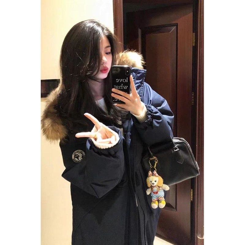 派克服棉衣2025新款羽绒棉服女韩版宽松工装冬装加厚棉袄学生外套