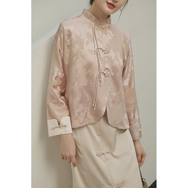 茶系穿搭秋装禅意新中式旗袍半身裙国风两件式套装晨袍新娘新中式