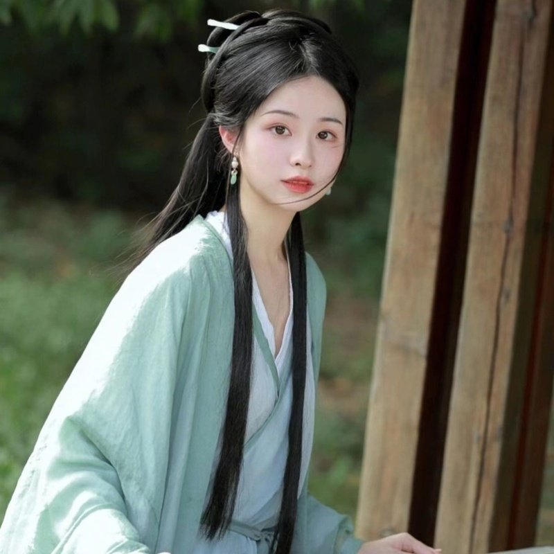 新款魏晋风清冷系直裾交领广袖流仙裙仙气飘逸古装汉服女套装夏款