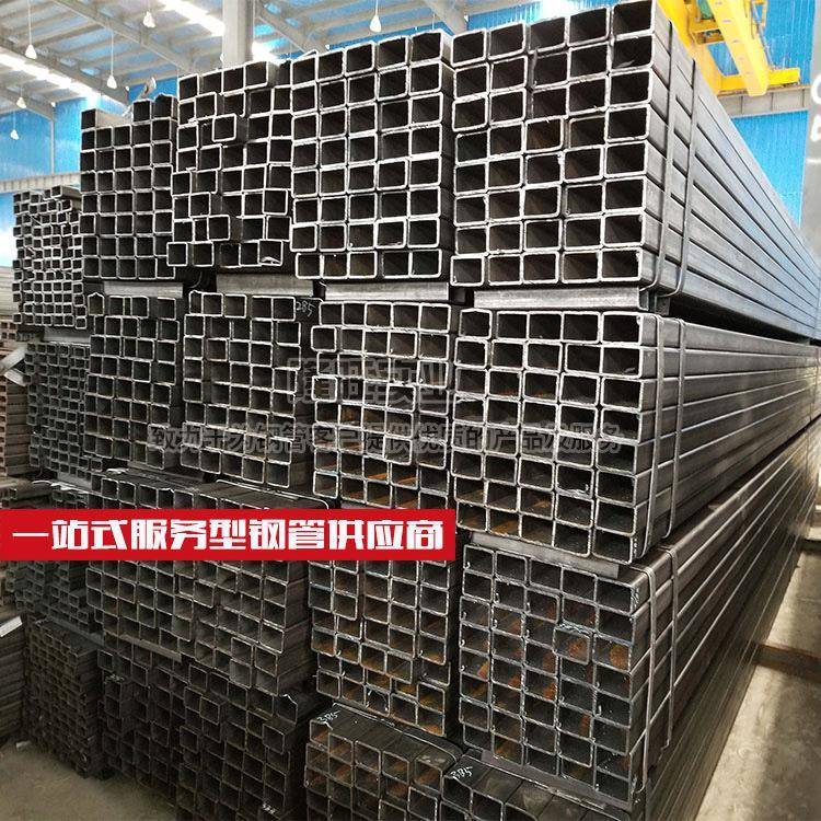 过磅出库Q235矩形方管 钢焊接高强度 玻璃幕墙方管 喷涂黑方通