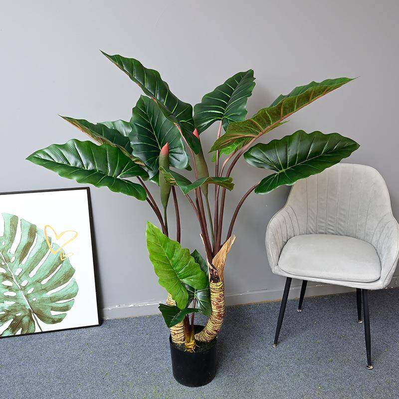 仿真绿植石斑彩虹芋家居商场人造彩虹芋大型落地盆景假树造景装饰,鲜花速递/花卉仿真/绿植园艺,割草机/草坪机,淘宝优惠券,粉丝福利购,淘宝优惠卷