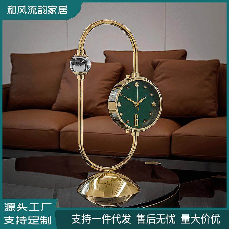 高端大气座钟家用台式钟表客厅现代轻奢时尚创意时钟摆件静音台钟,鲜花速递/花卉仿真/绿植园艺,割草机/草坪机,淘宝优惠券,粉丝福利购,淘宝优惠卷