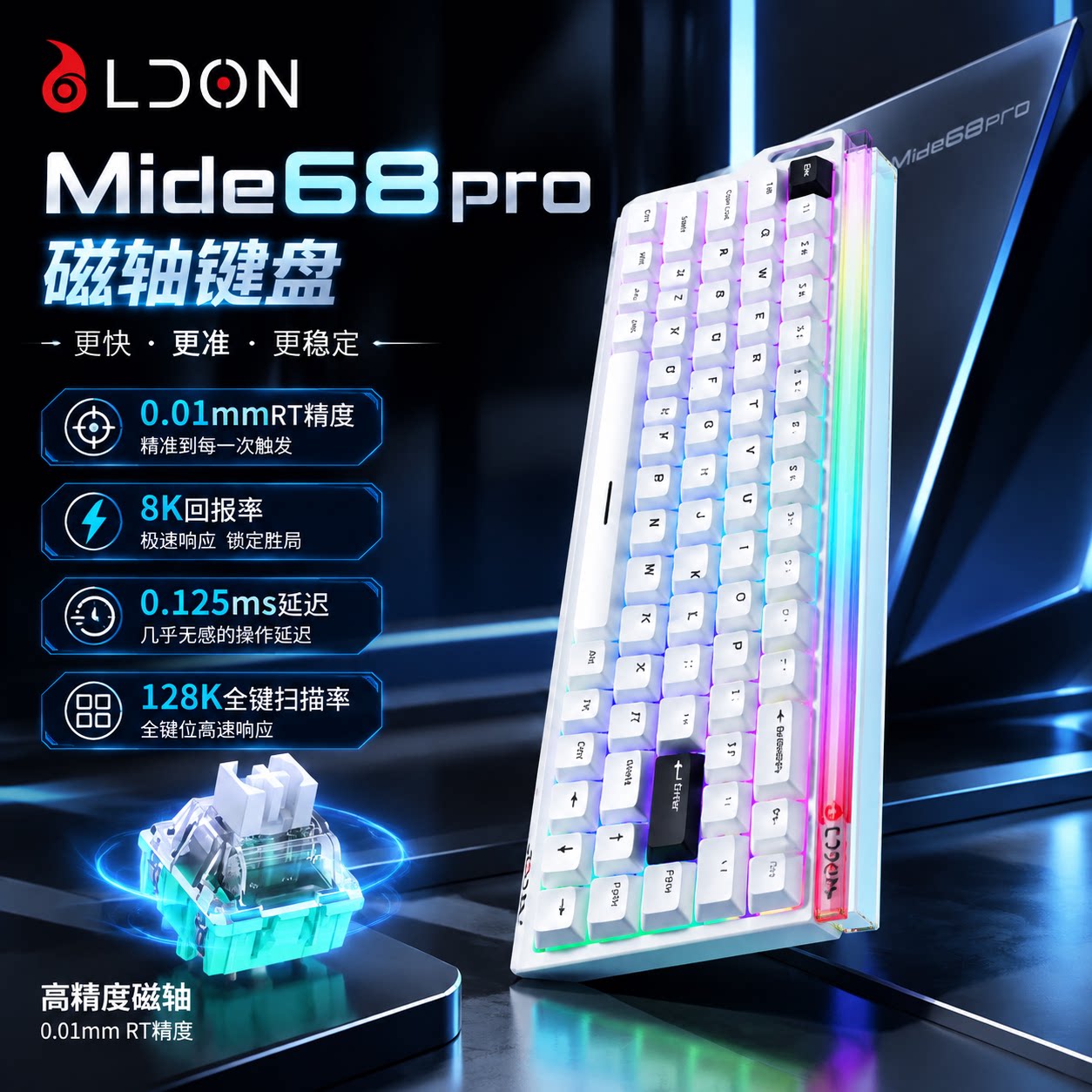 Mide68pro磁轴键盘电竞游戏专用图片