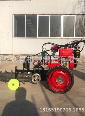 工程链条JHD式开沟机自来槽水管道挖油沟机手扶柴槽机挖管道开机