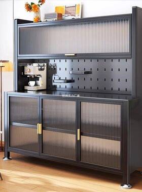 帅仕板岩厨房置架边储UOL物物落地多层微波炉多功餐能收纳碗柜橱