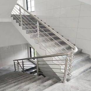 304不锈钢立柱农村自建房楼梯扶手护栏室内家用自装工程阳台栏杆