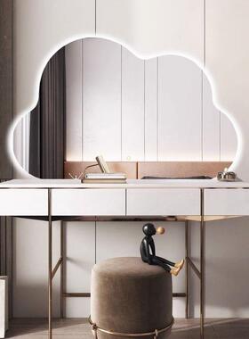 梳云朵镜妆WVU台大化妆带镜挂墙式小户型浴室卫生间镜智能灯镜子