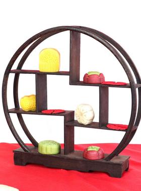 订布AQP置中式鸡甜台翅木博古架小实木点品心摆台置物婚架收纳赵