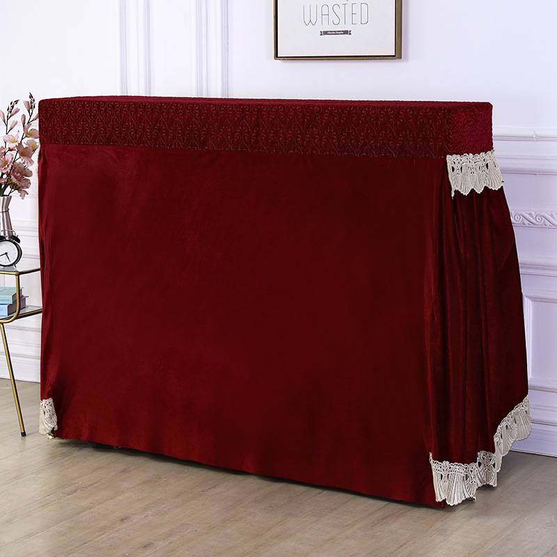 欧式钢琴罩新款现代简约全罩钢琴布高档公主盖布蕾丝电钢琴防尘罩