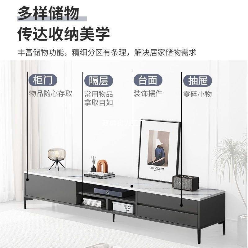 电视柜简约现代客厅意式轻奢地柜简易储物小户型茶人造板成人