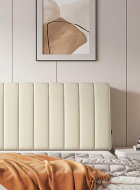 新款床科技软布免EOY洗头靠床垫榻榻米无床头包实木头大靠背垫可