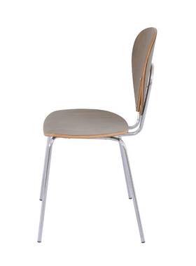 三朗家具食堂餐厅商用钢木餐椅简约休闲弯曲木凳靠背椅子canteen