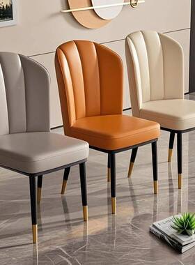 轻奢餐椅用代凳子靠背软包现约化妆餐厅简EFZ酒店餐桌椅椅家子