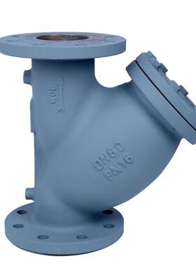 气WIA体过滤器Y铸铁PN12.6管道法兰不锈钢滤网型DN5-DN300