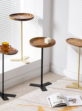 头J&实木迷VOH床桌你窄小20c子m简约现代沙发边几床头柜缝隙创意