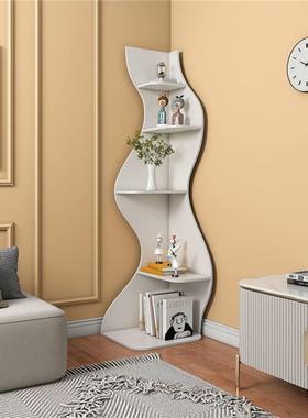 创意地转角柜置纳物架客落厅三YCR角边柜卧室墙角柜收直角角置物