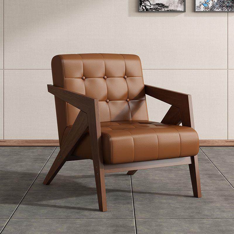 中古风理查德实木单人沙发椅复古油蜡皮设计师款客厅阳台休闲椅子,鲜花速递/花卉仿真/绿植园艺,割草机/草坪机,淘宝优惠券,粉丝福利购,淘宝优惠卷