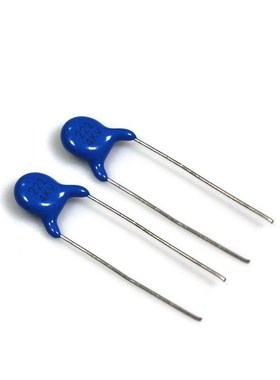 直插高压瓷2片电容22K/4KV.2NJPB2F2200PF7.5mm4KV222K高压电容