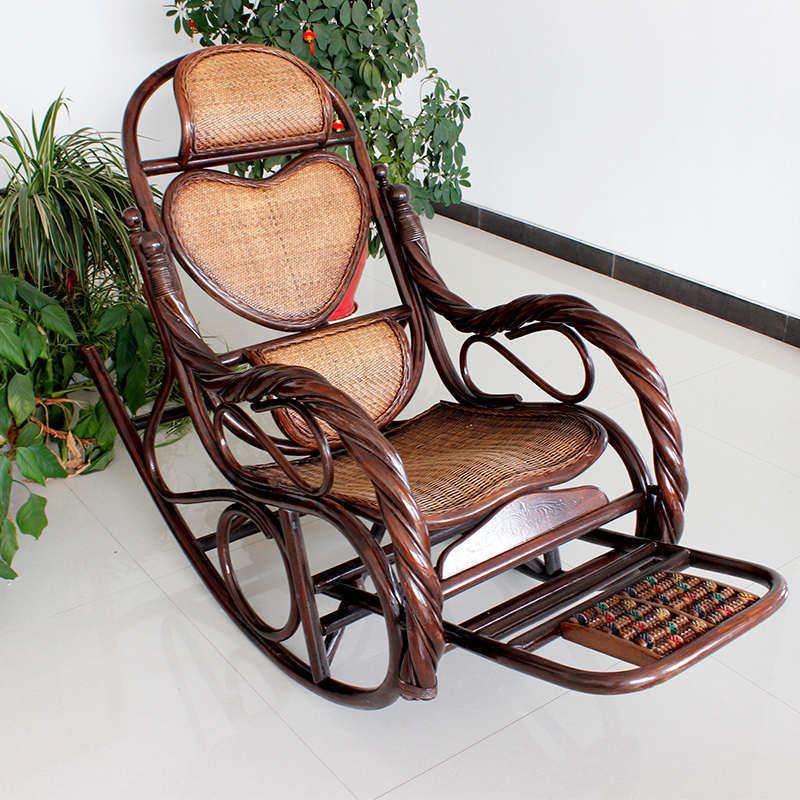 夏天午睡躺椅阳台卧室休闲藤椅椅子椅摇摇太师椅懒人凉椅藤编逍遥