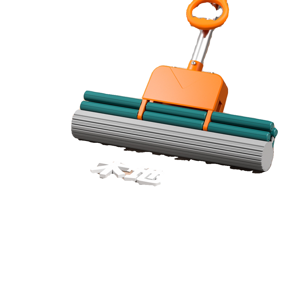 超大号海绵拖把免手吸水洗净地家用胶一拖头拖2023新款滚轮式棉