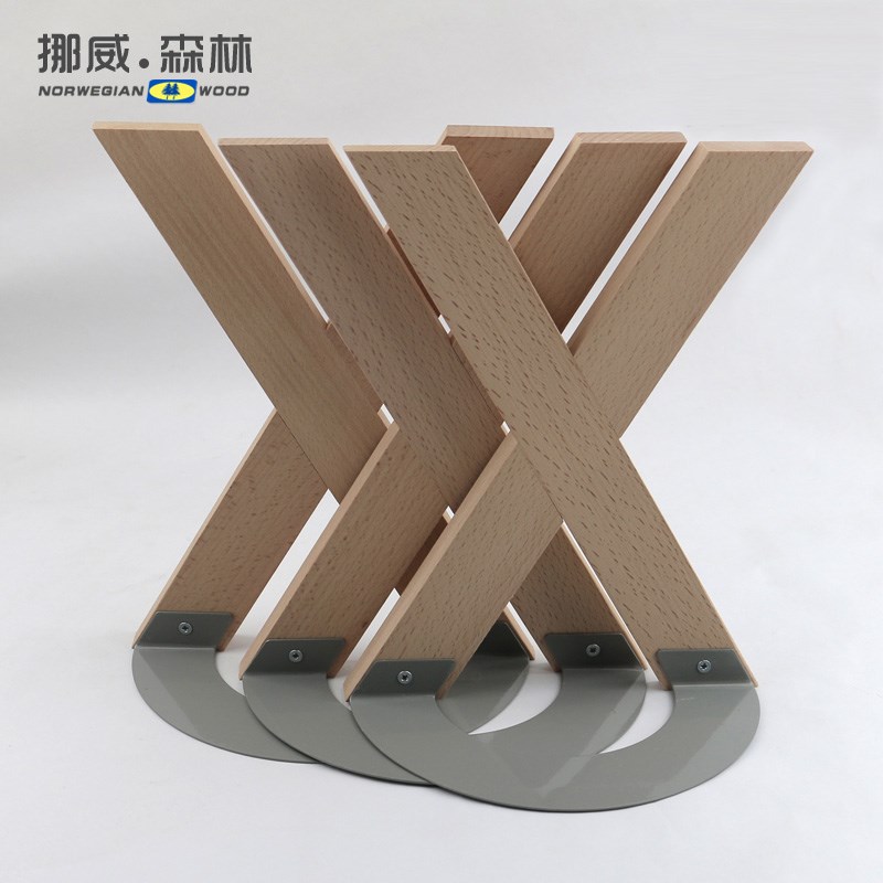 X形实木书立创意大号实木书立架档书挡板书靠北欧复古木质桌书夹