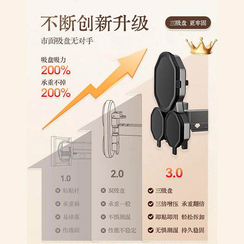 吸盘折子浴帘隐离形浴室叠淋浴sxphfg#2隔断帘化妆室洗澡干湿分高