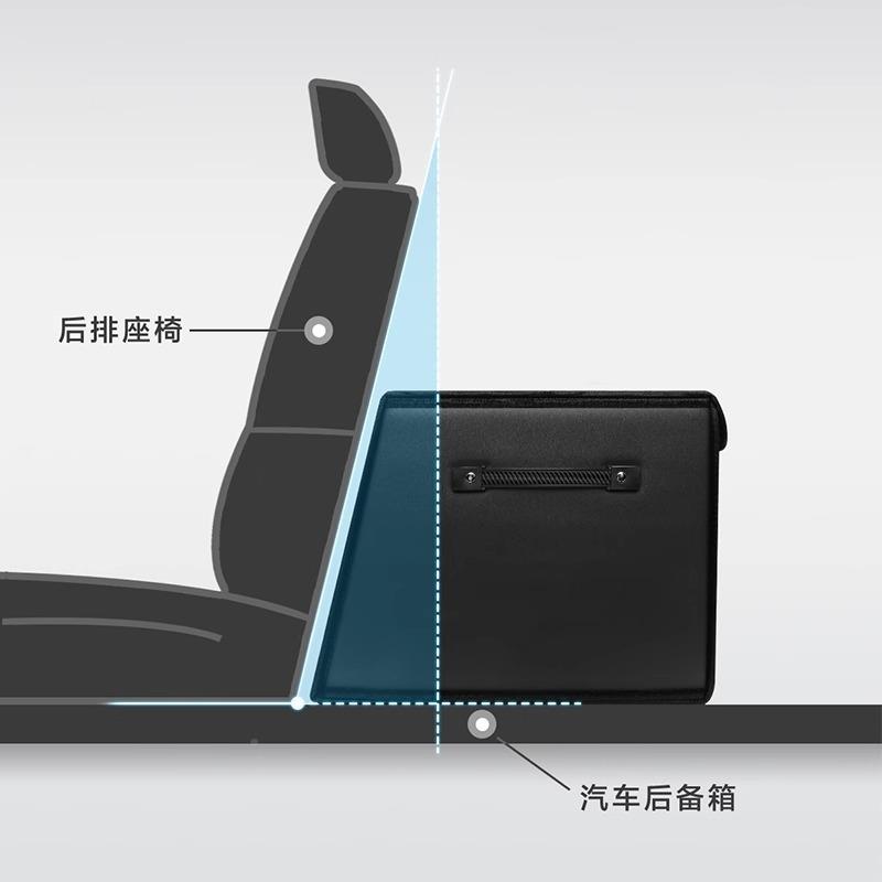 适用大众岳速腾逸polo宝来938朗id后3汽车备箱途储物箱整理可折叠