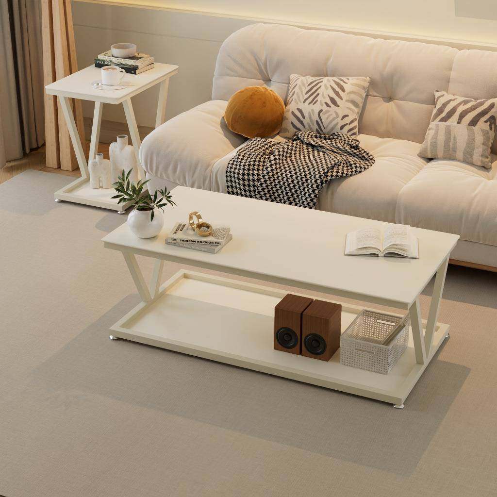 家用茶几双层钢化玻璃桌面方形长方桌客厅边几收纳茶桌小户型简约,电子元器件市场,其它元器件,淘宝优惠券,粉丝福利购,淘宝优惠卷