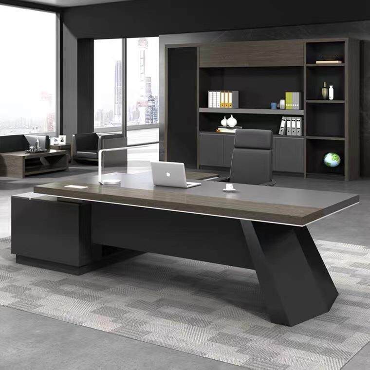 重庆老板办公桌经理桌总裁桌简约现代办公桌椅组合大班台办公家具