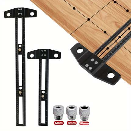 木工二合一出口型角度 T型划线尺 公英制 多功能活动标记方尺