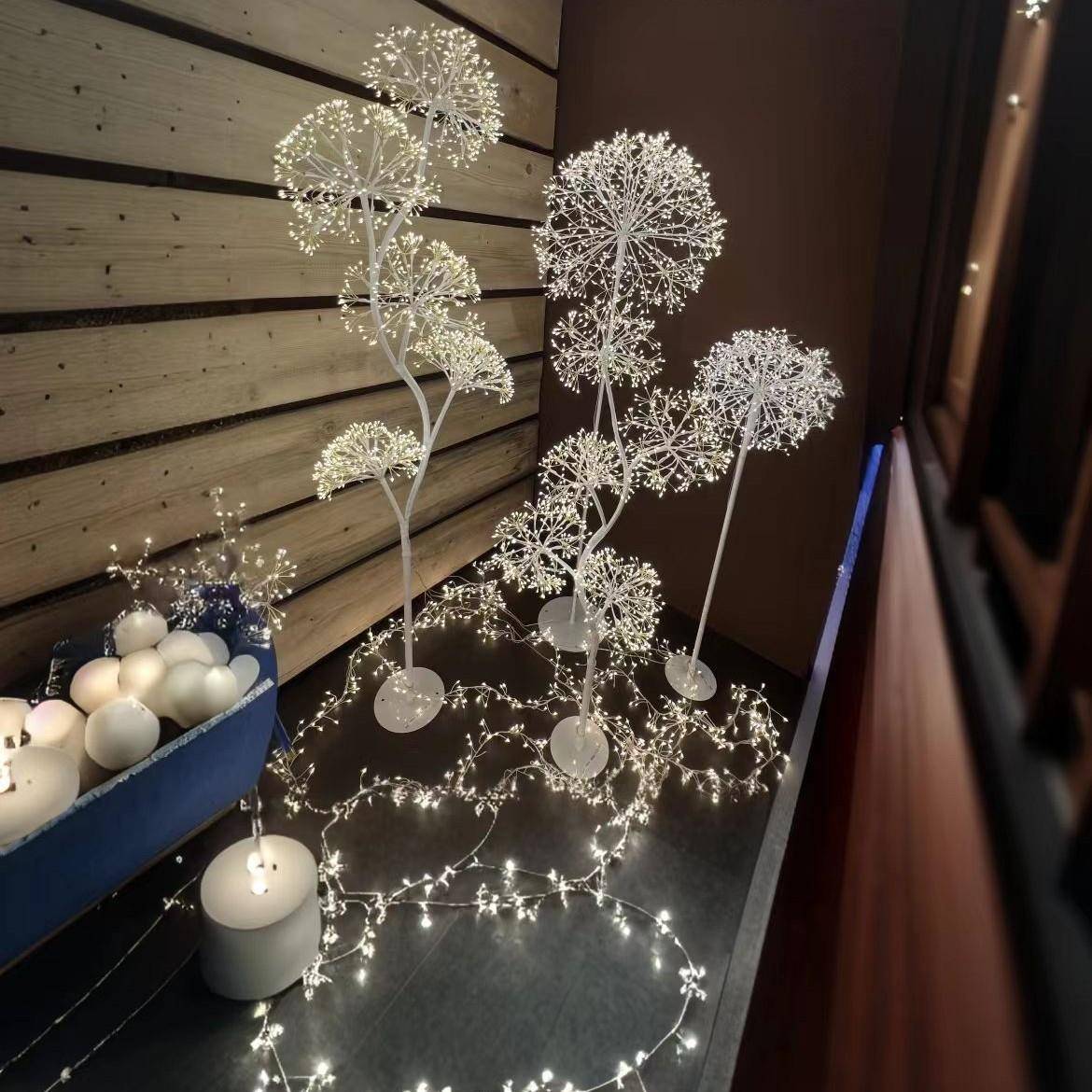 蒲公英氛围灯树状落地灯LED照明柔和光线节能灯具创意造型灯