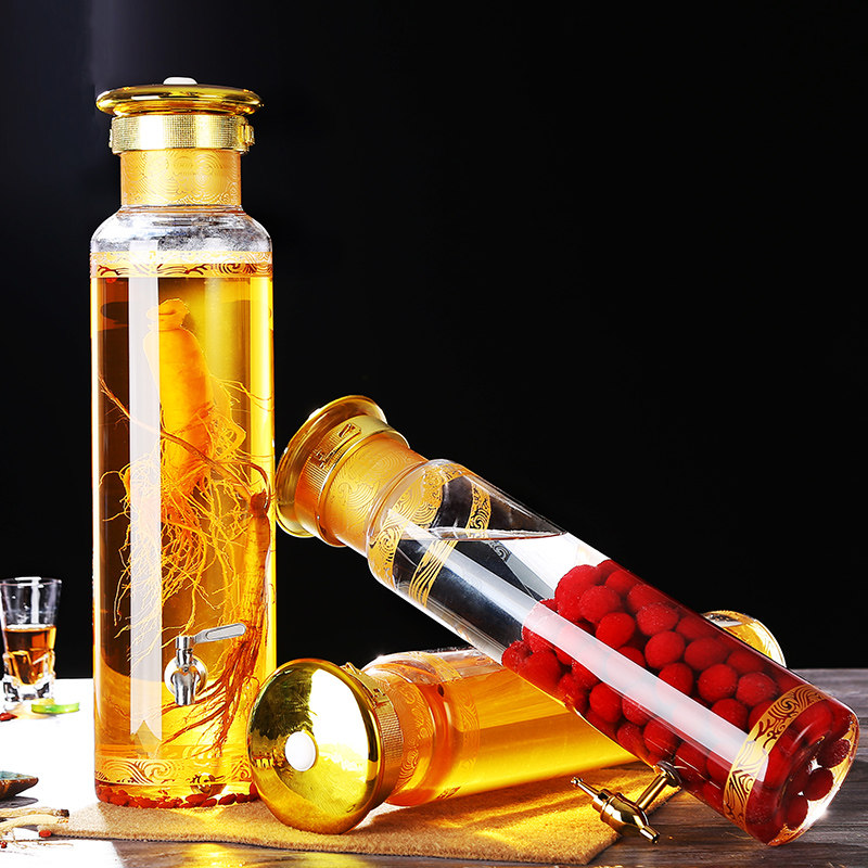 加厚玻璃泡酒瓶10斤20斤装带不锈钢龙头酿酒坛大罐子空瓶水果酒罐