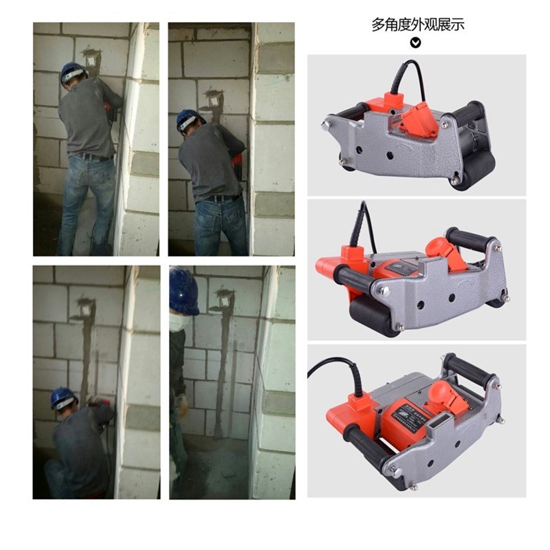 格兰德轻质砖开槽机 泡沫砖 加气块 面包砖一次成型无尘开槽机