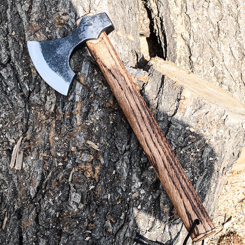 TGM野营斧把玩投掷斧飞斧飞镖斧露营斧砍伐斧5锰钢全钢锻打