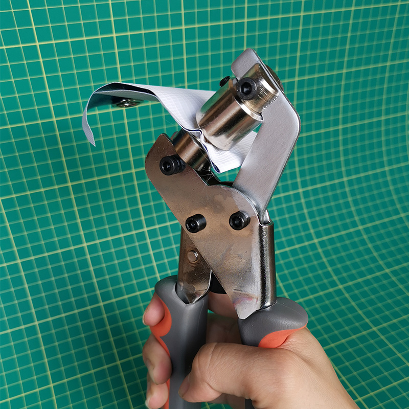 广告手动打扣机#展架海报喷绘布扣眼机号压扣机 手动打孔钳工具