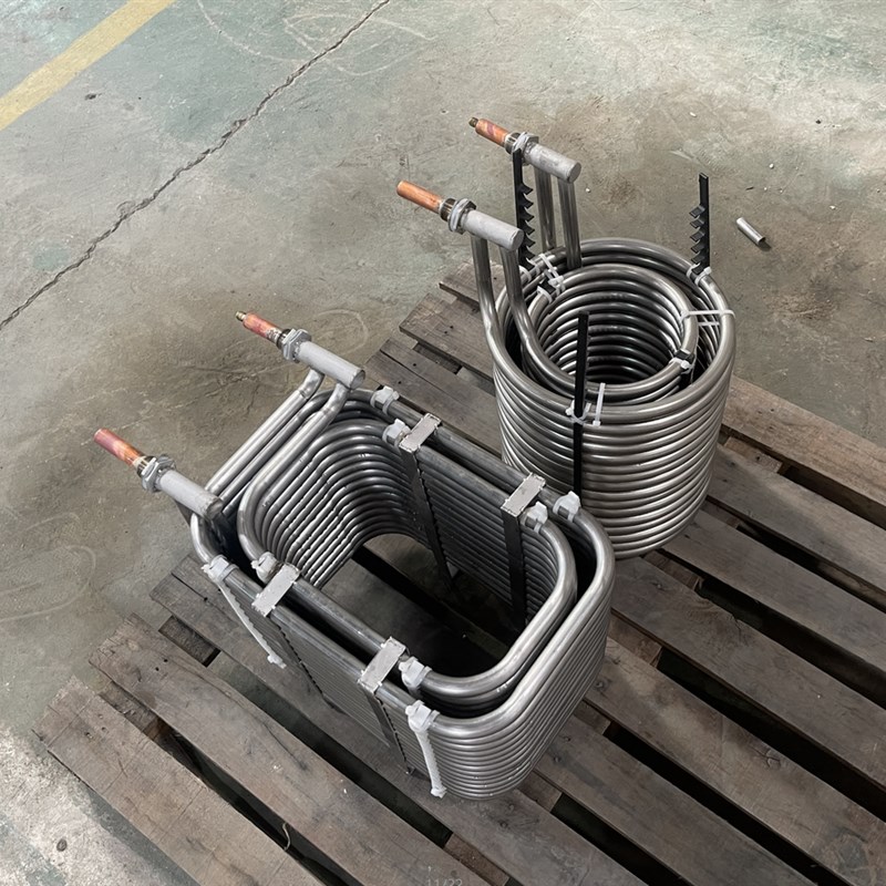 矩形方形30不锈钢盘管蒸发器冷却器热交换器