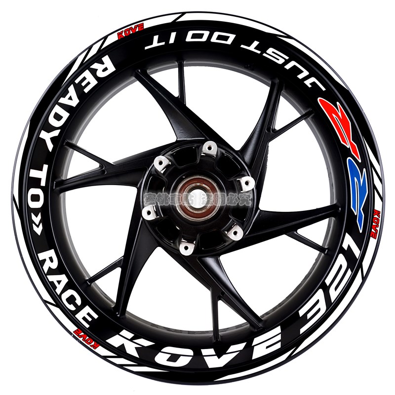 适用于 凯越 321RR 改装 轮毂贴 钢圈贴 轮胎字母 防水 反光贴纸