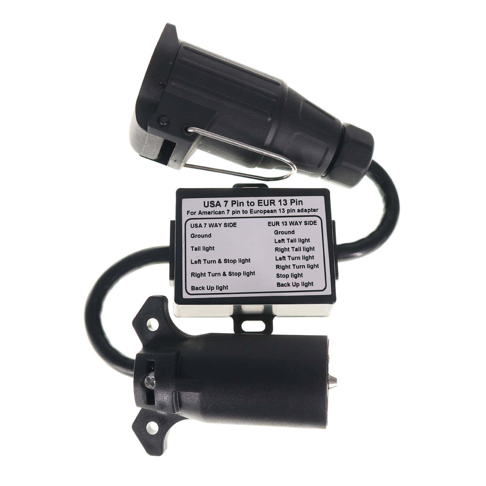 拖车接器美式连7针欧式MWG1针分离刹转车灯线路尾器灯线路分离线