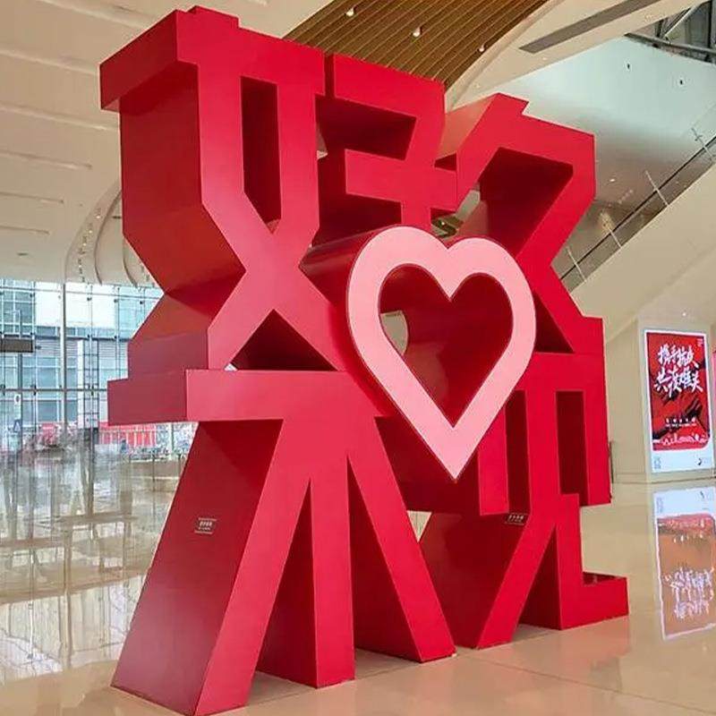 业灯街景观广场形墙不锈钢BZR落地商LED双面字展览牌亚象克力广告