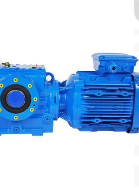 SA系列涡轮变速箱 SA57空心轴直连电机立式斜齿轮蜗轮蜗杆减速机