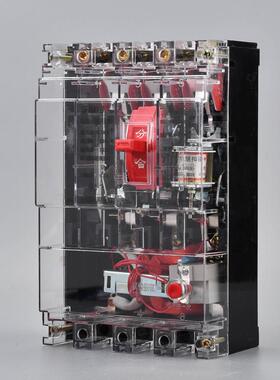 无品牌/D0LE四-32N300漏电断路器16Z0A250A三相线透明空开漏保4P